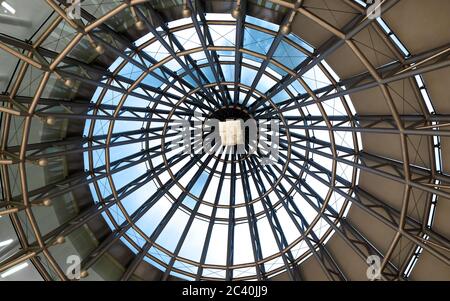 JEJU ISLAND, SOUTH KOREA - APRIL 5, 2017: Glass ceiling structure of Teddy Bear Museum at Jungmun Tourism Complex, Seogwipo, Jeju Island Stock Photo