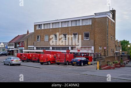 Royal Mail sorting office at Lower Southend Road, Wickford, Essex.  UK. The date on the building is 1958. It was once a public post office. Stock Photo