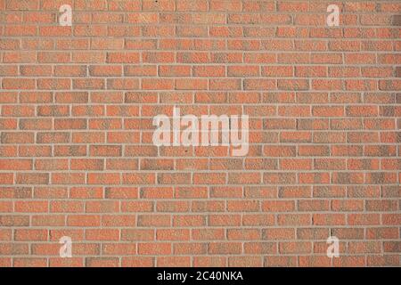 Background of a large orange brick wall Stock Photo
