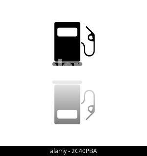 Gas fuel station in black and white Stock Vector Image & Art - Alamy