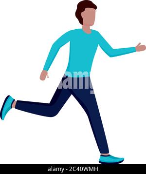 man avatar running design, Marathon athlete training and fitness theme Vector illustration Stock Vector