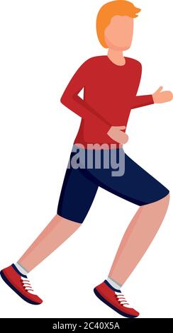 man avatar running design, Marathon athlete training and fitness theme Vector illustration Stock Vector