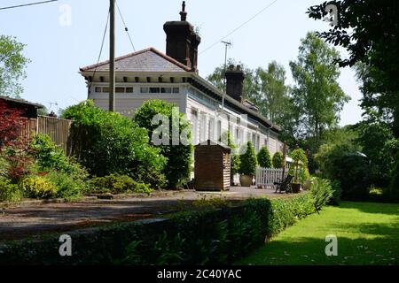 Petworth railway station in West Sussex. Stock Photo