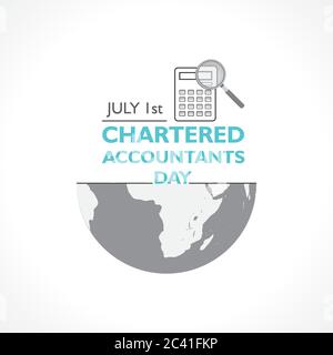 Vector Illustration of Chartered Accountant Day observed on 1st July in India Stock Vector