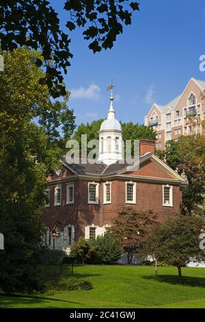 Carpenters' Hall, Independence National Historical Park, Old City District, Philadelphia, Pennsylvania, USA Stock Photo