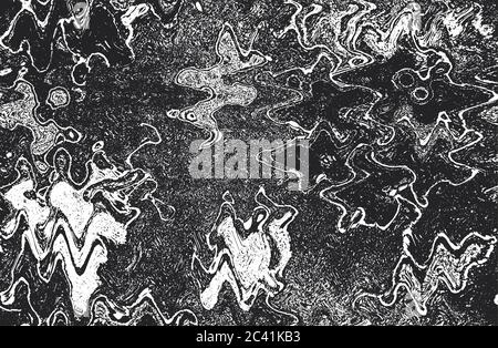 Distressed overlay texture of fabric. Textile with eastern floral ornament, leaves and flowers. grunge background. abstract halftone vector illustrati Stock Vector