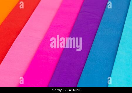 Colorful crepe papers texture as a background. Stock Photo