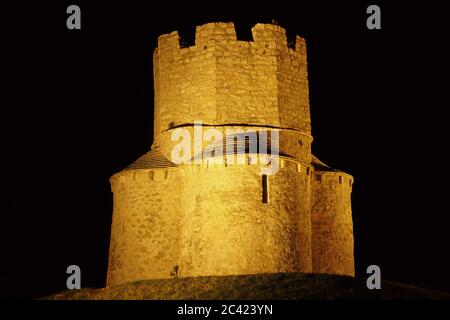 Church. Holy Cross - the smallest cathedral in the world. Built in the 9th century, located near the town of Nin Stock Photo