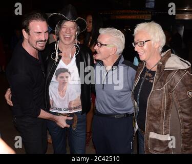 December 30, 2016: Gary Stretch, Mickey Rourke and Monty Cox attends the Screening Of ''Through My Father's Eyes: The Ronda Rousey Story'' at the TCL Chinese Theatre 6 on December 30, 2016 in Hollywood, California. (Credit Image: © Billy Bennight/ZUMA Wire) Stock Photo