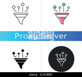 Content filtering icon Stock Vector