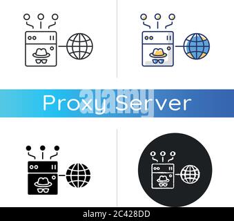 Anonymous proxy icon Stock Vector