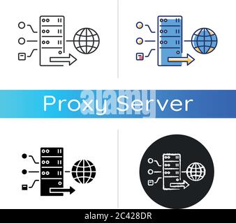 Forward proxy icon Stock Vector