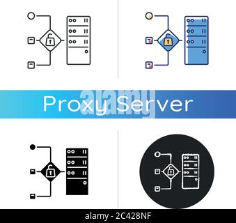 Open proxy icon Stock Vector