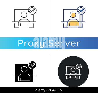 User authentication icon Stock Vector