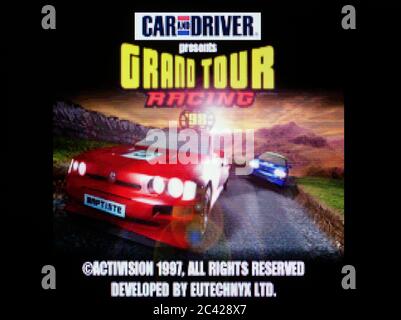 Car and Driver Presents Grand Tour Racing - Sony Playstation 1 PS1 PSX - Editorial use only Stock Photo