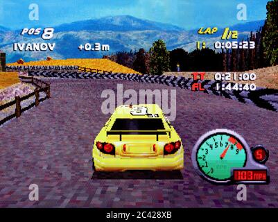Car and Driver Presents Grand Tour Racing - Sony Playstation 1 PS1 PSX - Editorial use only Stock Photo