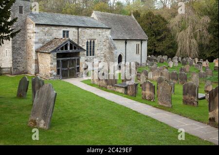 St Gregory's Minster in Kirkdale near Kirkbymoorside, North Yorkshire, UK Stock Photo