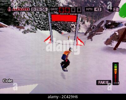 Cool Boarders 2001 - Sony Playstation 1 PS1 PSX - Editorial use only Stock Photo
