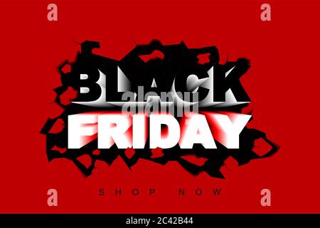 Vector illustration for promotional sales on the occasion of Black Friday. Perfect for your business. Stock Vector
