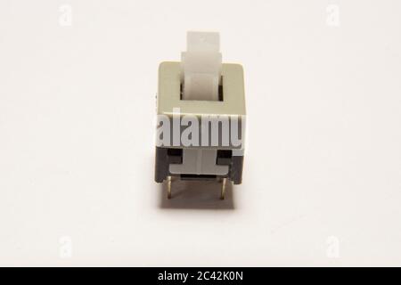 Top view of a push button, commonly used with arduino Stock Photo
