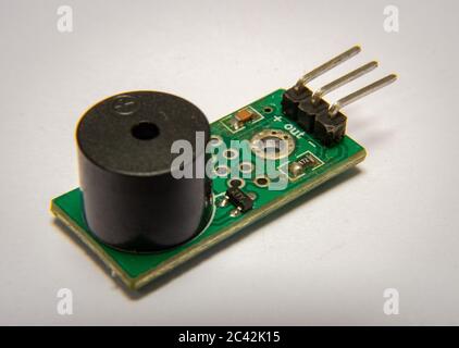 Arduino piezo buzzer module component Stock Photo
