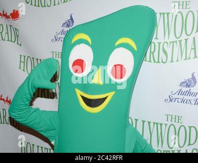 November 27, 2016, Hollywood, California, USA: Gumby attends the 85th Annual Hollywood Christmas Parade in Hollywood on Hollywood Boulevard. (Credit Image: © Billy Bennight/ZUMA Wire) Stock Photo