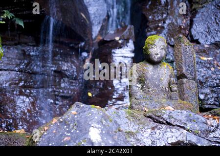 Seated Buddha at Okunoin Temple, Shuzenji, Shizuoka Prefecture, Japan Stock Photo