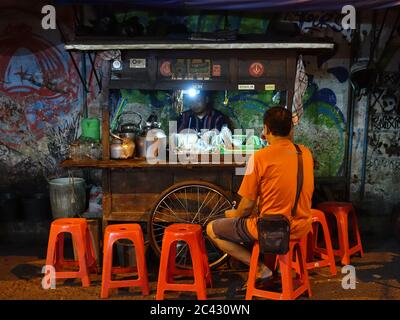 Yogyakarta Indonesia - street food restaurant Malioboro street Stock Photo