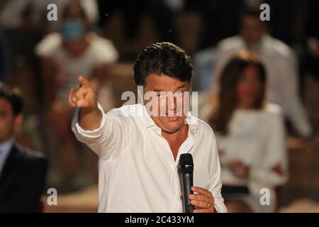 Napoli, Italy. 23rd June, 2020. Matteo Renzi in Naples, attend the book titled 'LA MOSSA DEL CAVALLO'.In picture Matteo Renzi (Photo by Salvatore Esposito/Pacific Press) Credit: Pacific Press Agency/Alamy Live News Stock Photo