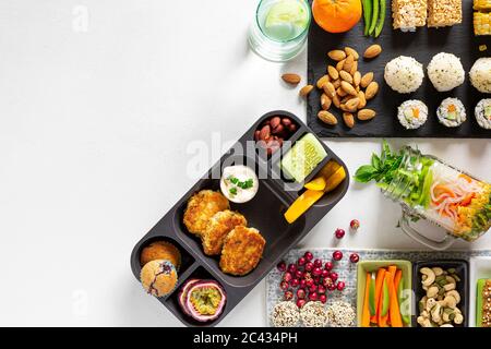 Three Lunch Ideas Stock Photo