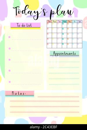 Personal daily, weekly, monthly digital planners or printable organizer ...