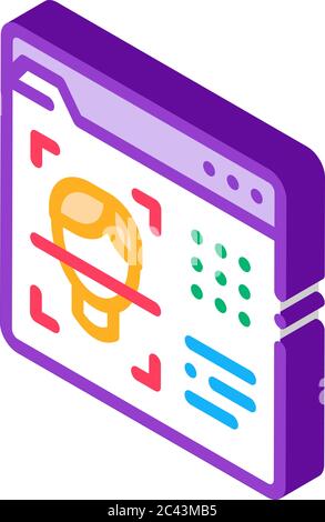 deepfake online scanner icon vector outline illustration Stock Vector ...