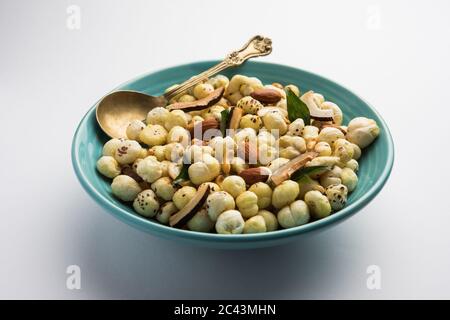 Healthy Phool Makhana Chiwda is a quick and easy snack food Stock Photo