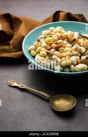 Healthy Phool Makhana Chiwda is a quick and easy snack food Stock Photo