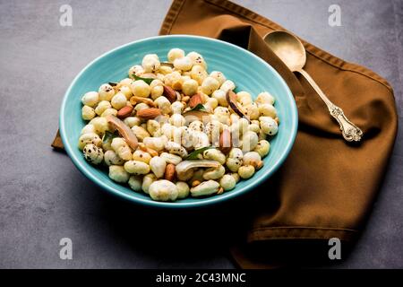 Healthy Phool Makhana Chiwda is a quick and easy snack food Stock Photo