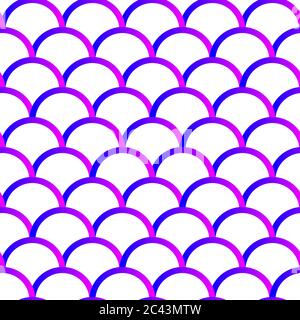 Mermaid sweet seamless pattern for textile, print. Fish scales background for wrapping paper. Vector pattern for birthday or wedding invitations Stock Vector