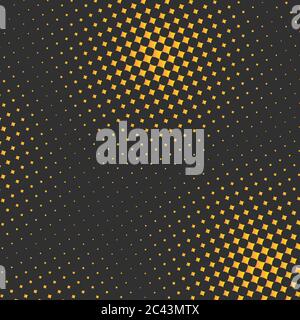 Holiday dynamic background with gold diamonds, pattern with sparks. Vector illustration Stock Vector