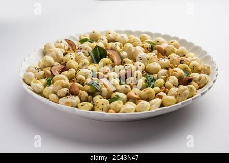 Healthy Phool Makhana Chiwda is a quick and easy snack food Stock Photo