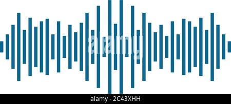 Sound wave logo template vector icon illustration Stock Vector