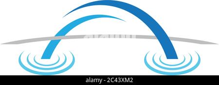 Bridge symbol illustration design Stock Vector