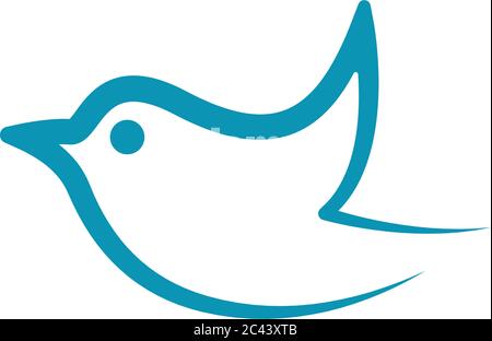 Hummingbird logo template vector icon illustration design Stock Vector