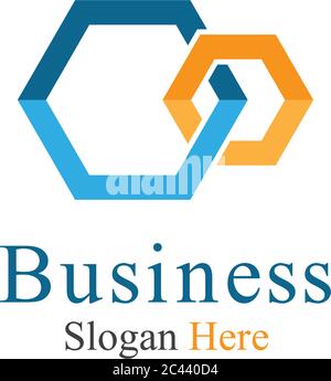 Business corporate abstract unity vector logo design template Stock Vector
