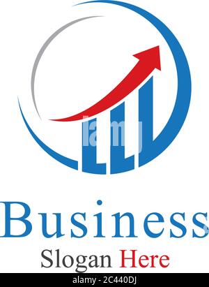 Business Finance Logo template vector icon illustration Stock Vector