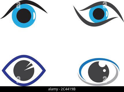 Branding identity corporate eye care vector logo design Stock Vector