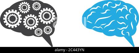 Brain logo template vector icon illustration design Stock Vector