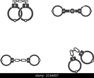 Handcuffs vector icon illustration design Stock Vector