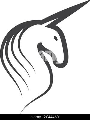 Pegasus logo template vector icon illustration design Stock Vector