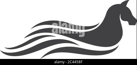Pegasus logo template vector icon Stock Vector