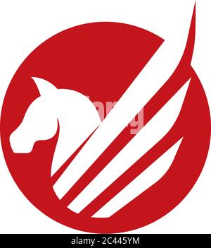 Pegasus Vector Logo Template vector illustration Stock Vector