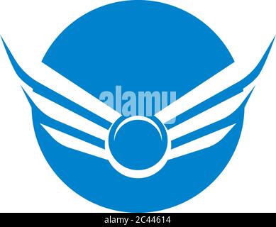 Wing logo template vector icon design Stock Vector